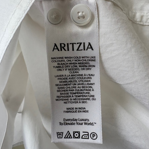 NWT Artiza Oversized Classic White Button-Up Shirt - Picture 8 of 12